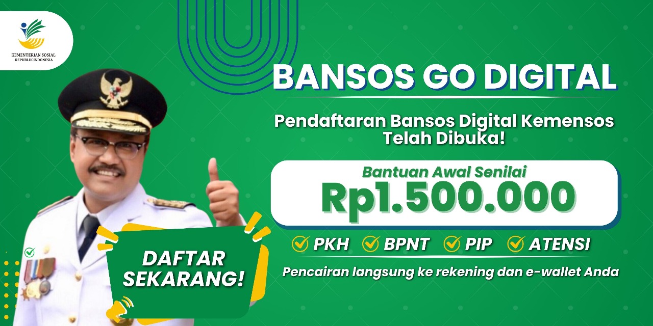 Banner Pendaftaran Bansos Digital Kemensos RI